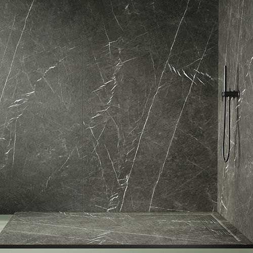 Plato de ducha rectangular - CREATE EVOLUTION - ZENON SMART SOLID SURFACE - montado en la superficie / de mineral compuesto / antideslizante