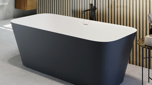 Bañera en isla - VOSTOK - ZENON SMART SOLID SURFACE - para vivienda / de mineral compuesto / contemporánea