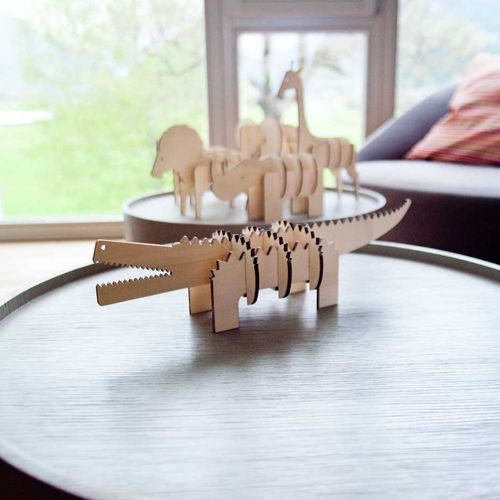 Escultura de madera - Mhūka Jungle - The Crocodile - Ulap design - independiente / hecha a mano / para el sector profesional