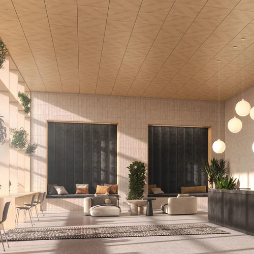 falso techo de chapa de madera - Knauf Ceiling Solutions