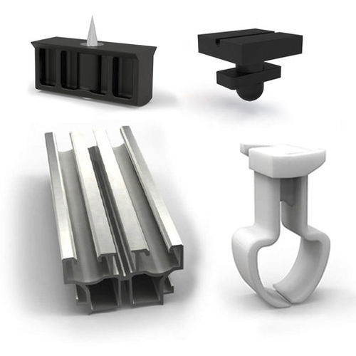 Sistema de fijación de plástico - TECH CUBE - Exterpark - aluminio / para forjado / para exterior