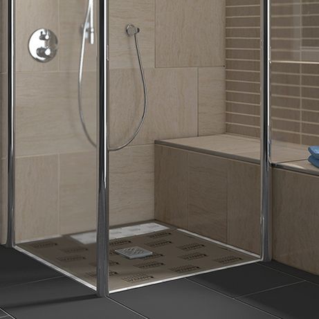 Plato De Ducha Rectangular Tub Combi Lux Elements Montado En La