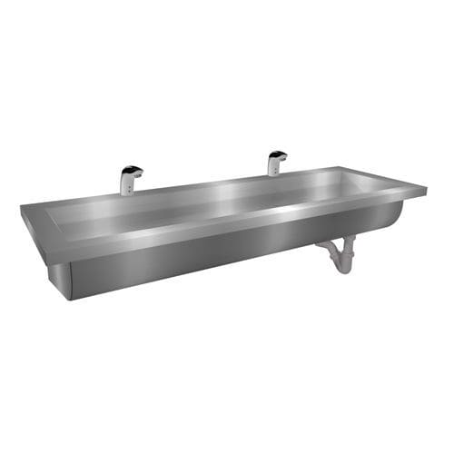 Lavamanos suspendido - Easy IV : 424126 - LOGGERE - rectangular / de acero inoxidable cepillado