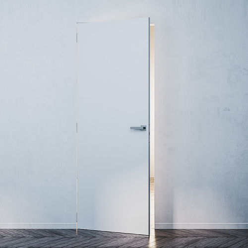 Puerta de interior - Syntesis - ECLISSE France - de madera / de aluminio / abatible