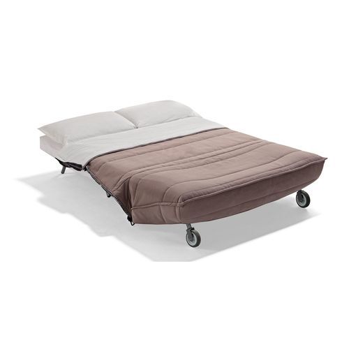 Sofá cama - Roller - MARIANO FARRUGIA - contemporáneo / de tejido / marrón