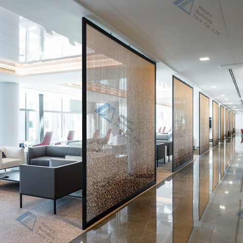 Cortina de color liso - Metart Building Tech Co.,Ltd - multicolor / cadeneta / de aluminio anodizado