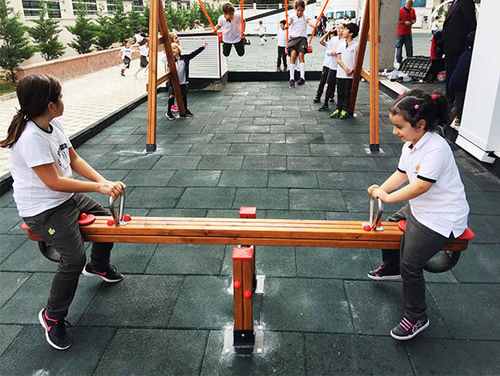 Balancín de madera - MC037  - Elysee - para parque infantil / para 4 personas / para 2 personas