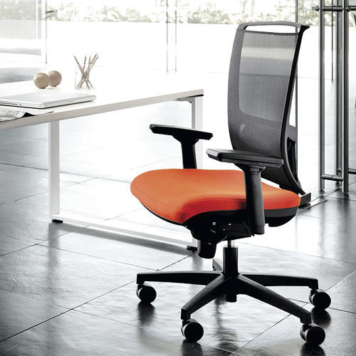 Silla de oficina contemporánea - RONNIE - Gierre Sedute - de interior / de cuero / de tejido