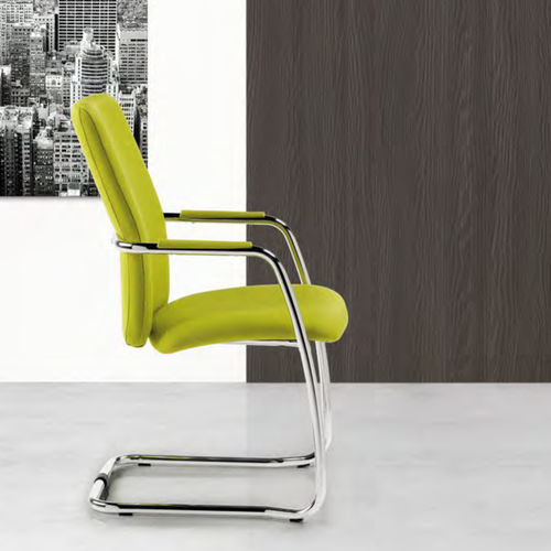 Silla de visita contemporánea - EDEN - Gierre Sedute - de interior / de cuero / de tejido