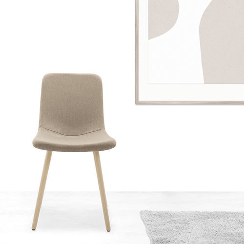 Silla de visita contemporánea - TEMAKI - Gierre Sedute - de interior / de cuero / de tejido