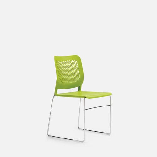 Silla contemporánea - KIRA - Gierre Sedute - de interior / de plástico / con base de metal cromado