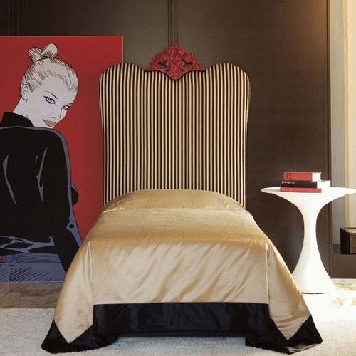 Cama individual - SAMUELE CR/611-I - CREAZIONI - de diseño nuevo barroco / de tejido