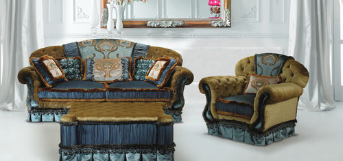Sofá de estilo - MALIBÙ - DANIELA LUCATO complementi d'arredo - de terciopelo / de seda / multicolor