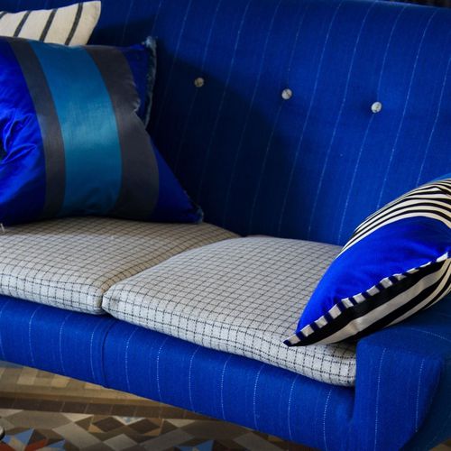 Tela de tapicería - CHEVIOT - DESIGNERS GUILD - de rayas / a cuadros / de color liso