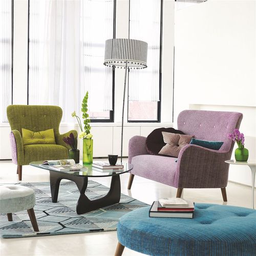 Tela de tapicería - CASCINA - DESIGNERS GUILD - de rayas / de color liso / de terciopelo