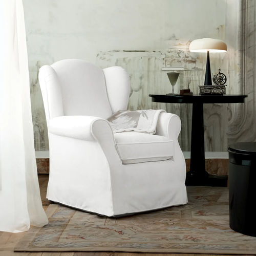 Sillón clásico - GUIZZETTA - VILLEVENETE BY GATTI - de tejido / de contrachapado / con cojín amovible