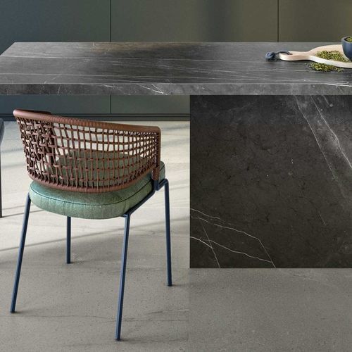 Baldosa de gres porcelánico - PIETRA DI BASALTO ACTIVE - IRIS CERAMICA - acabado natural / de interior / para salón
