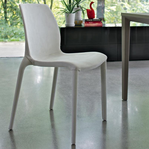 Silla contemporánea - HIDRA - BONTEMPI CASA - de interior / de lana / de cuero