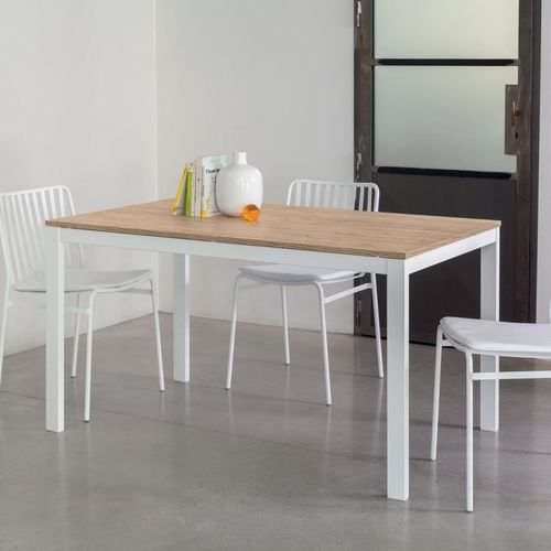Mesa contemporánea - EOS - INGENIA CASA - de melamina / de metal cromado / de metal lacado