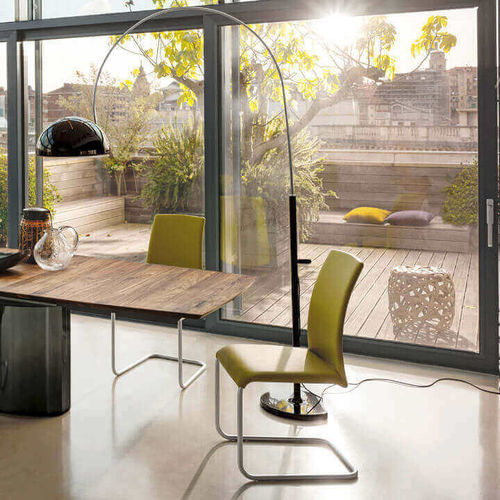 Silla contemporánea - LUMA - DRAENERT - de interior / de tejido / de cuero