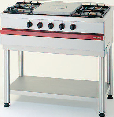 Placa de cocina de gas - CSG 1050 CF - AMBASSADE DE BOURGOGNE - profesional / 5 fuegos / de pie