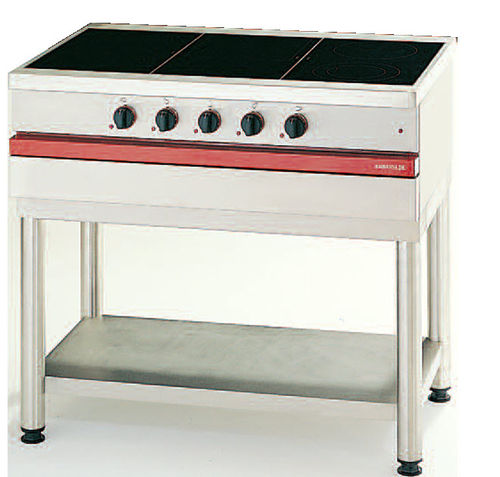 Placa de cocina de vitrocerámica - CSE 1050 VTR - AMBASSADE DE BOURGOGNE - profesional / 5 fuegos / de pie