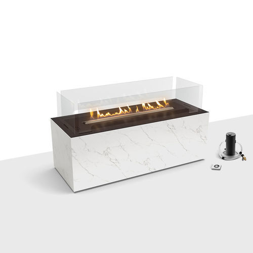 Chimenea de bioetanol - BOX DAZE - Planika - autoportante / de pie / sin conducto