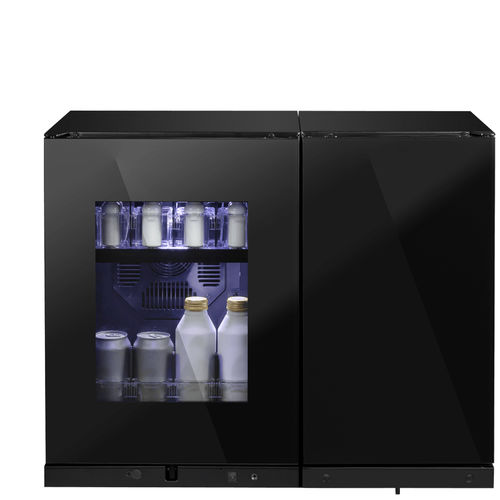 Minibar compacto - SC-DualBar - Minibar Systems - acristalado / de 2 puertas / con puerta abatible