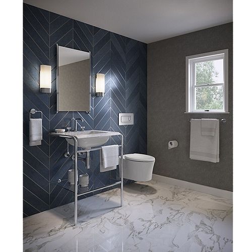 Consola contemporánea - P46010-00-BL - KALLISTA - de mármol / rectangular