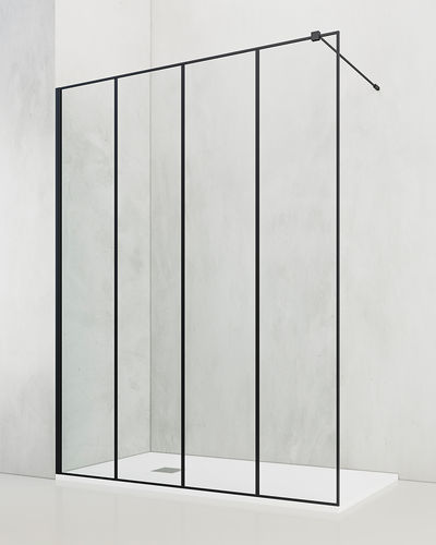 Mampara de ducha fija - VI-6 - TDA - rectangular / de vidrio templado
