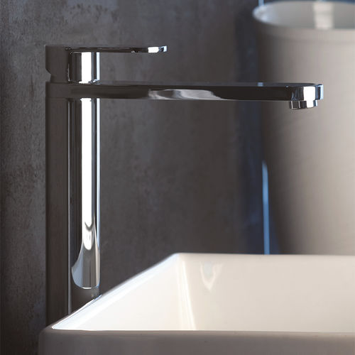 Grifo monomando para lavabo - GUGU : FBUU78504 - GUGLIELMI - de repisa / de metal cromado / de baño
