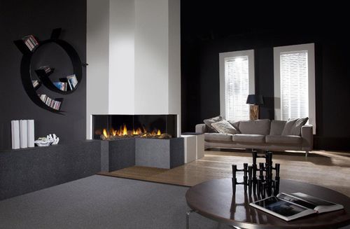 Chimenea de gas - RESPECT PREMIUM - dim\'ora - contemporánea / de