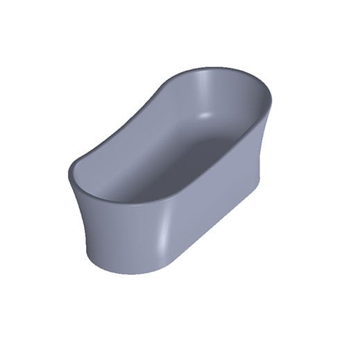 Bañera ovalada - ELEGANCE - Dado Creations Pty (LTD) - independiente / de composite / doble