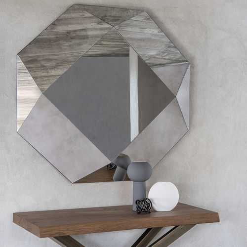 Espejo de pared - DIAMANTE - Riflessi - contemporáneo / de espuma de poliuretano / plateado