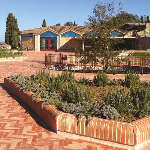 Borde de jardín - TAGLIO FILO - Manetti Gusmano & figli - Sannini Impruneta - de terracota / de exterior / rectangular