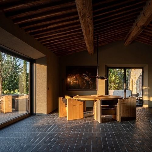Baldosa de terracota - TERRE COLORATE - Manetti Gusmano & figli - Sannini Impruneta - mate / de interior / para salón