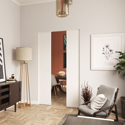 Puerta de interior - ABSOLUTE EVO: DOUBLE DOOR - Ermetika - de madera / corredera / contemporánea