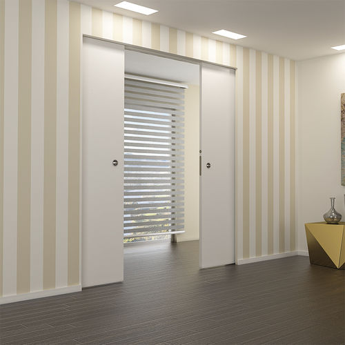 Puerta de interior - ABSOLUTE EVOKIT: DOUBLE DOOR - Ermetika - de madera / corredera / contemporánea