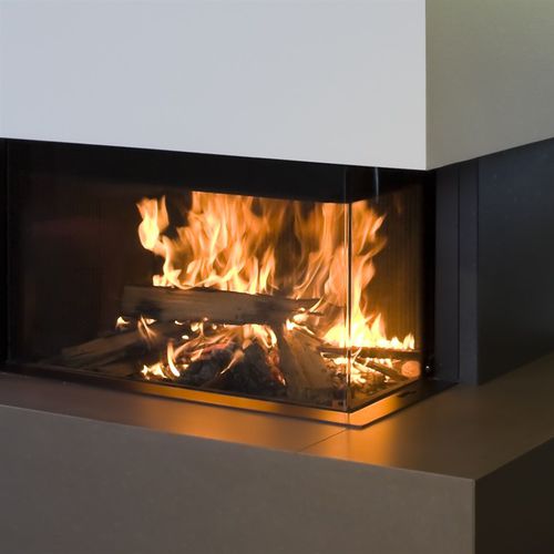 Chimenea de leña - LUNA DIAMOND 1100 CL/CR - M-Design - contemporánea