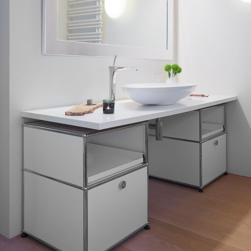 Mueble de baño contemporáneo - USM Haller - USM Modular Furniture - de metal / con cajón / con estantes