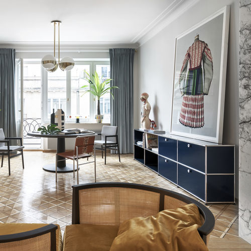 Aparador contemporáneo - USM Haller - USM Modular Furniture - de metal / a medida / modular