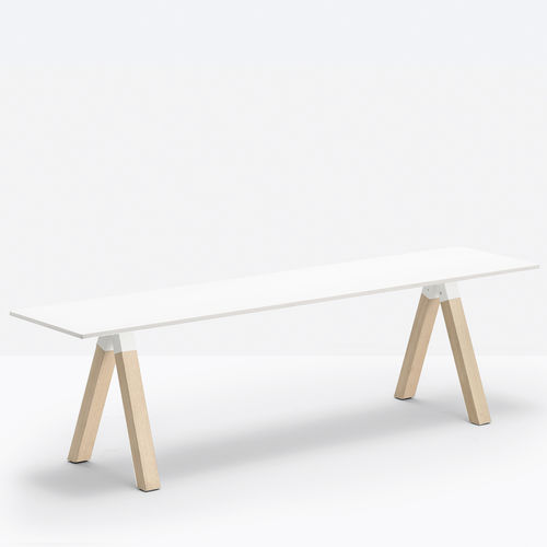 Banco contemporáneo - arki-bench ARKBW - PEDRALI - de acero / laminado / de roble