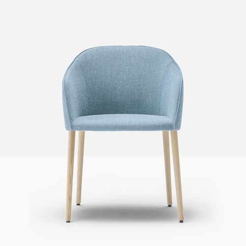 Silla contemporánea - laja 2 884/2 - PEDRALI - de interior / de cuero / de tejido