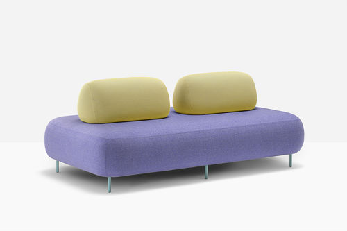 Sofá tapizado - buddy oasi 208-209 - PEDRALI - contemporáneo / de tejido / rojo