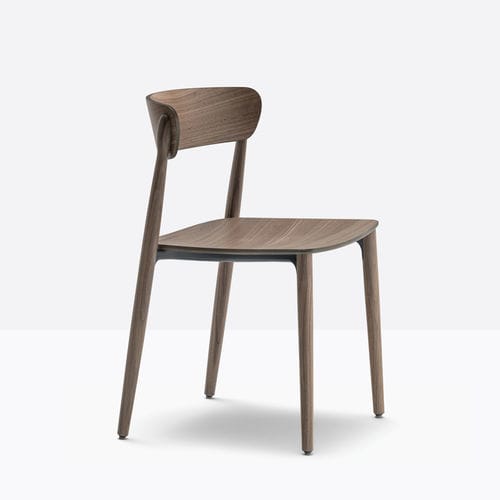 Silla contemporánea - nemea 2820 - PEDRALI - de interior / de nogal / de fresno
