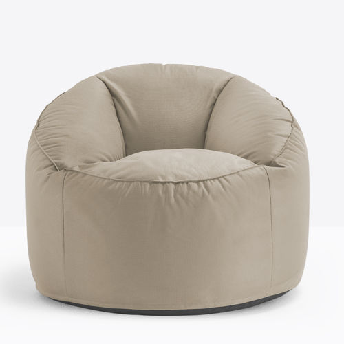 Sillón contemporáneo - ISLAND 795 - PEDRALI - de cuero / con reposapiés / blanco