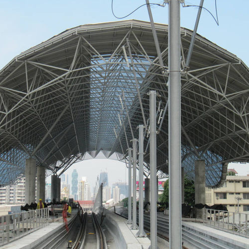 Tijeral metálico para tensoestructura - ESTACIONES DE PANAMÁ - Lanik