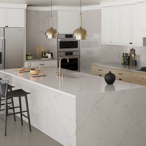 Encimera de Silestone® - Le chic : Victorian Silver - Cosentino - para cocina / gris / pulida
