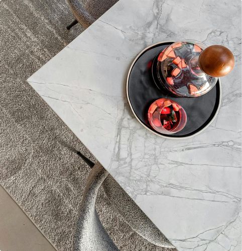Tablero de mesa de Dekton® - Furniture : Natural Series - Cosentino - resistente a los UV / blanco / negro