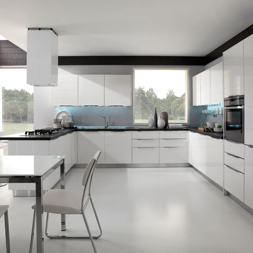 Cocina contemporánea - AIRONE - Torchetti Cucine - de madera / en U / con asas